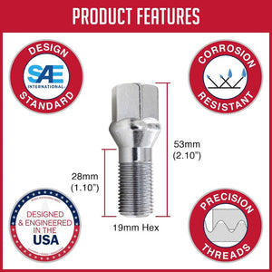 Coyote Wheel Accessories 86k549-28 Lug Bolt||86k549-28_2.Jpg||87||rev86k54928||1590426