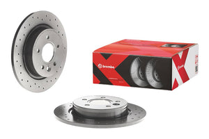 Product of Brembo 0899751XC02 Xtra Solid Cross Drilled 1 Piece Brake Rotor 
