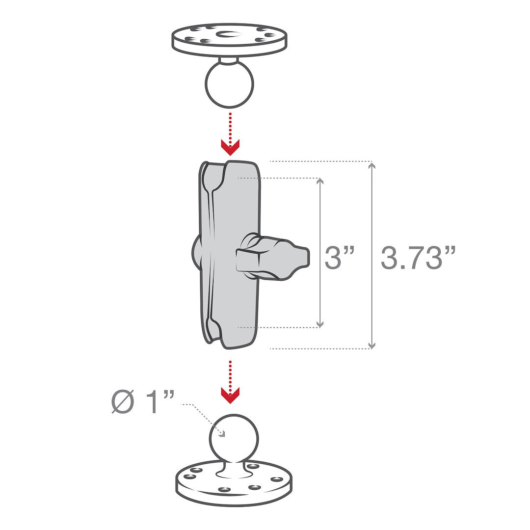 Ram Mounts Rap-B-201u Mobile Electronics Device Mount Arm||rap-B-201u_4.Jpg||89||r1hrapb201u||1560385