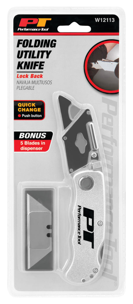 Performance Tool W12113 Utility Knife||w12113_Pkg.Jpg||86||ptlw12113||2218227