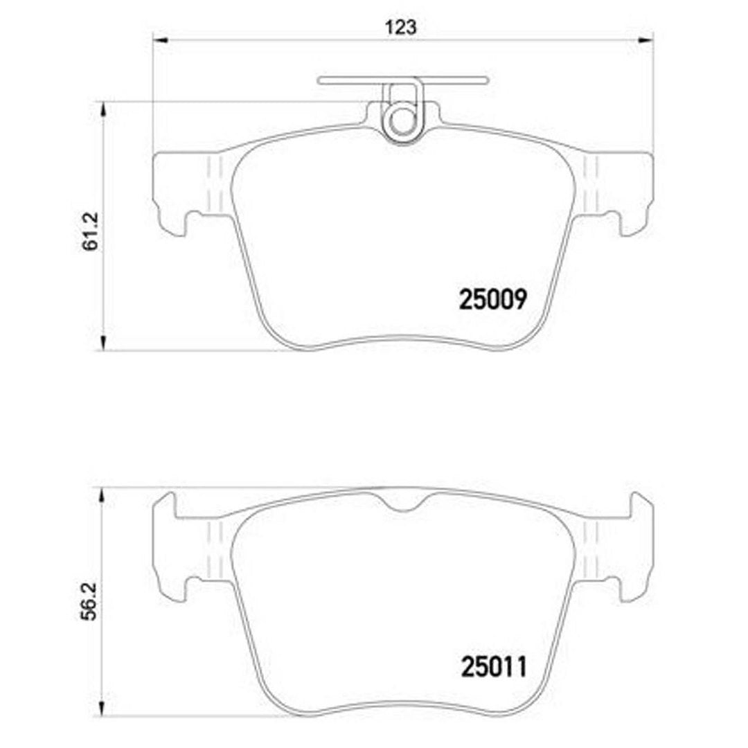 Product of Brembo P85124 Brake Pad - Set Of 4 