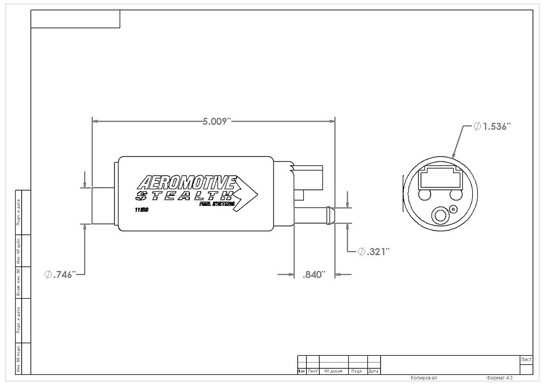 Aeromotive Fuel System 11569 Fuel Pump Electric||11169d.Jpg||91||a2711569||944842