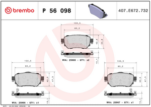 Brembo P56098 Brake Pad||p56098_3.Png||88||brmp56098||1684719