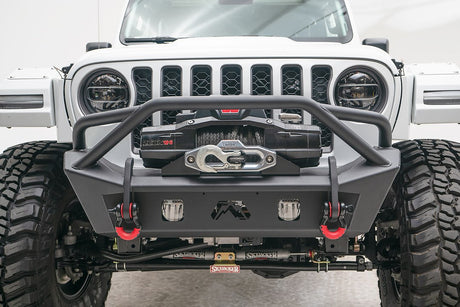 Product of Fab Fours JL18-B4752-B Stubby Series Steel Bare Bumper 