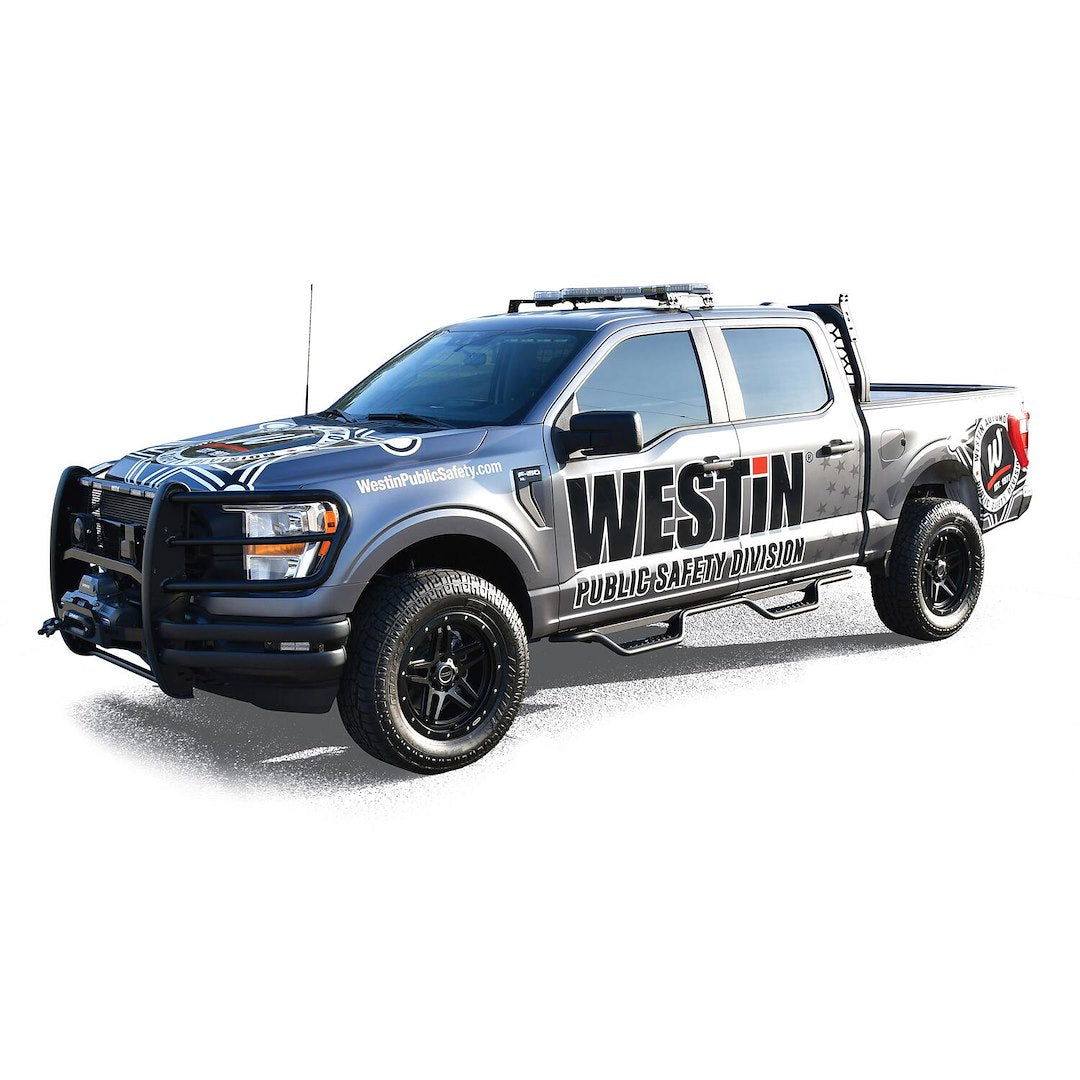 Product of Westin Automotive 20-13945 Outlaw Nerf Bar With Drop Down Steps 