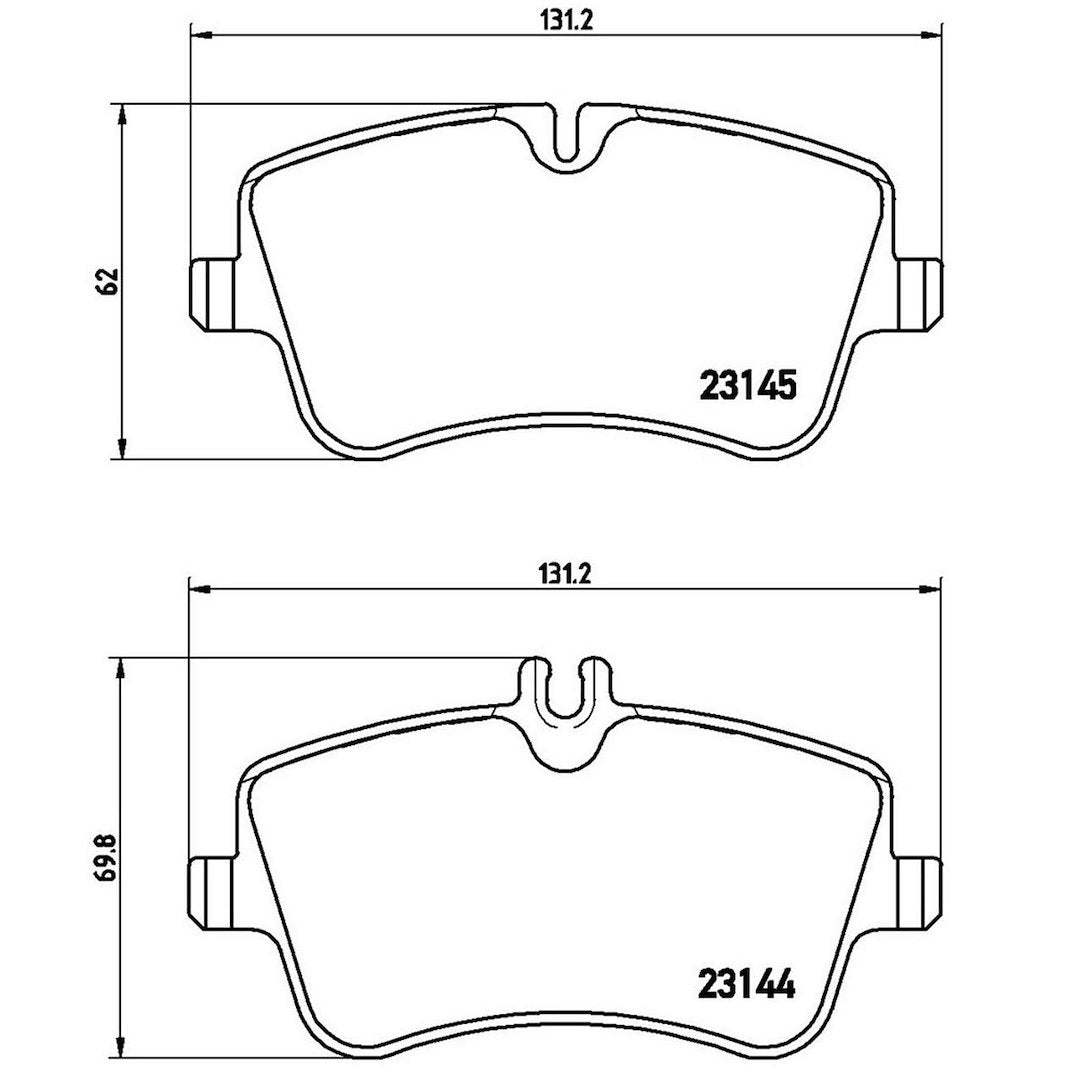 Product of Brembo P50045 Brake Pad - Set Of 4 