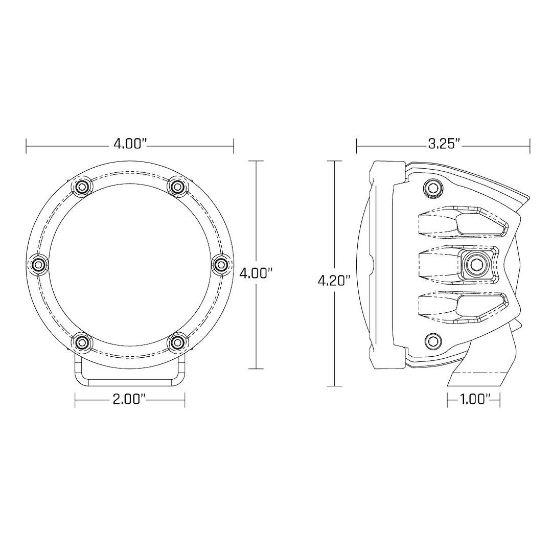 Rigid Lighting 36120 Driving/ Fog Light||36120_3.Jpeg||88||r2g36120||1197675
