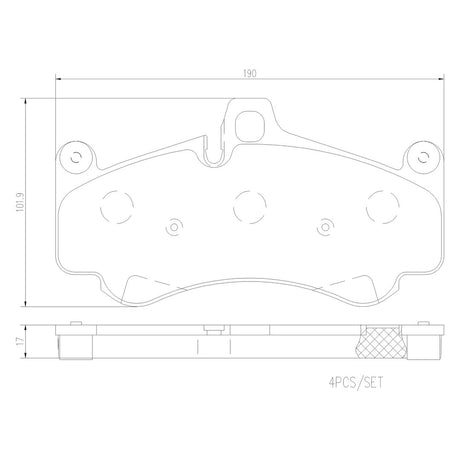 Brembo P65032n Brake Pad||p65032n_Drw.Jpg||85||brmp65032n||1753951