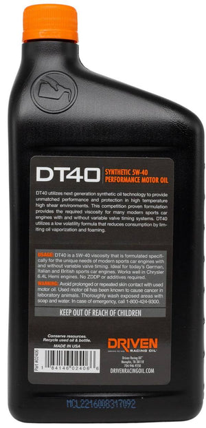 Product of Driven Racing Oil/ Joe Gibbs 02406 Oil