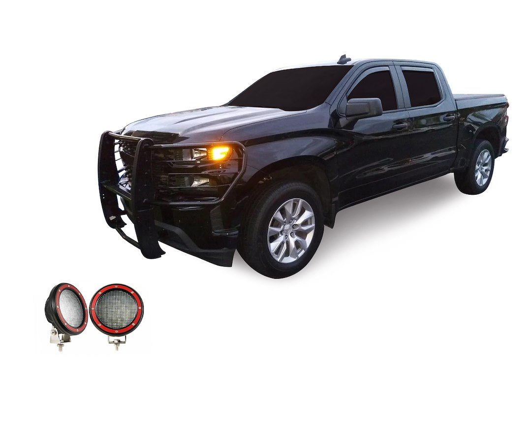 Product of Black Horse Offroad 17GT29MA-PLFR Grille Guard  