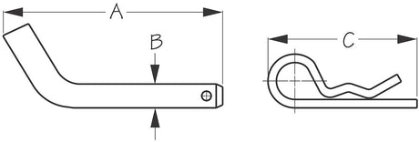 Product of Sea Dog 751062-1 Trailer Hitch Pin