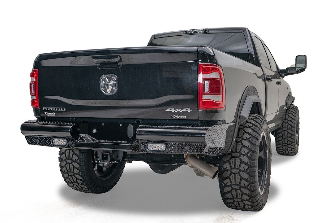 Product of Fab Fours DR19-T4450-1 Black Steel Steel Gloss Powder Coated Bumper 