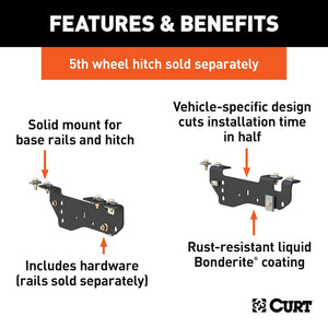 Curt 16448 Fifth Wheel Trailer Hitch Mount Kit||16448_3008x1990_Fa.Jpg||86||c9316448||868080