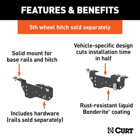 Curt 16448 Fifth Wheel Trailer Hitch Mount Kit||16448_3008x1990_Fa.Jpg||86||c9316448||868080