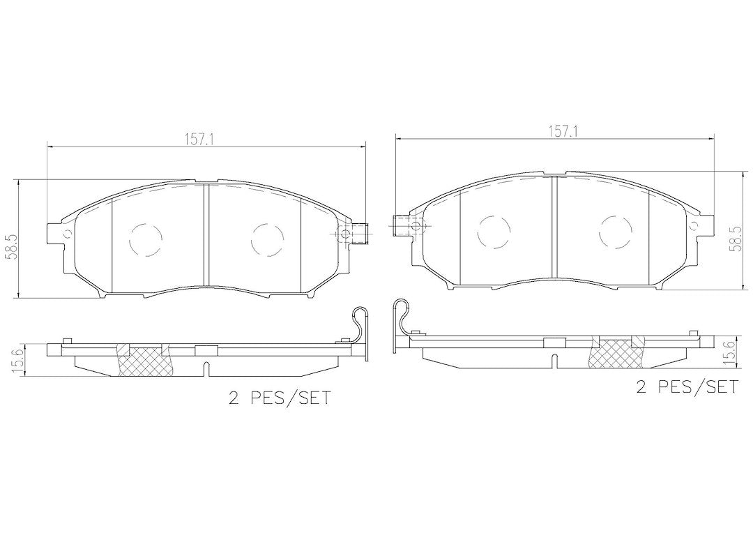 Product of Brembo P56058N Brake Pad - Set Of 4 