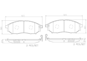 Product of Brembo P56058N Brake Pad - Set Of 4 