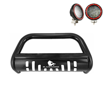 Product of Black Horse Offroad BBTY920A-SP-PLFR Bull Bar  with skid plate 