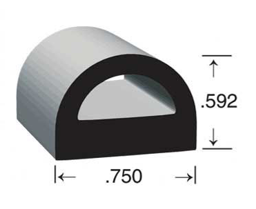 Clean Seal 125h2-50 Multi Purpose Weather Stripping||125h2-50_1.Png||86||c6p125h250||2351936