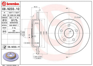 Brembo 08n23311c02 Brake Rotor||08.N233.11_2.Jpg||87||brm08n23311||1377416