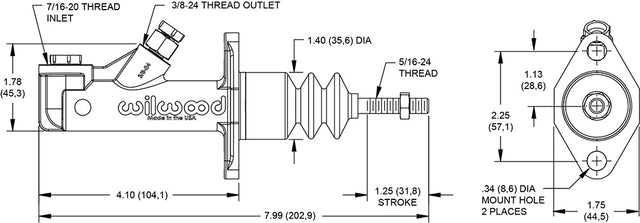 Product of Wilwood Brakes 260-15091 Brake Master Cylinder