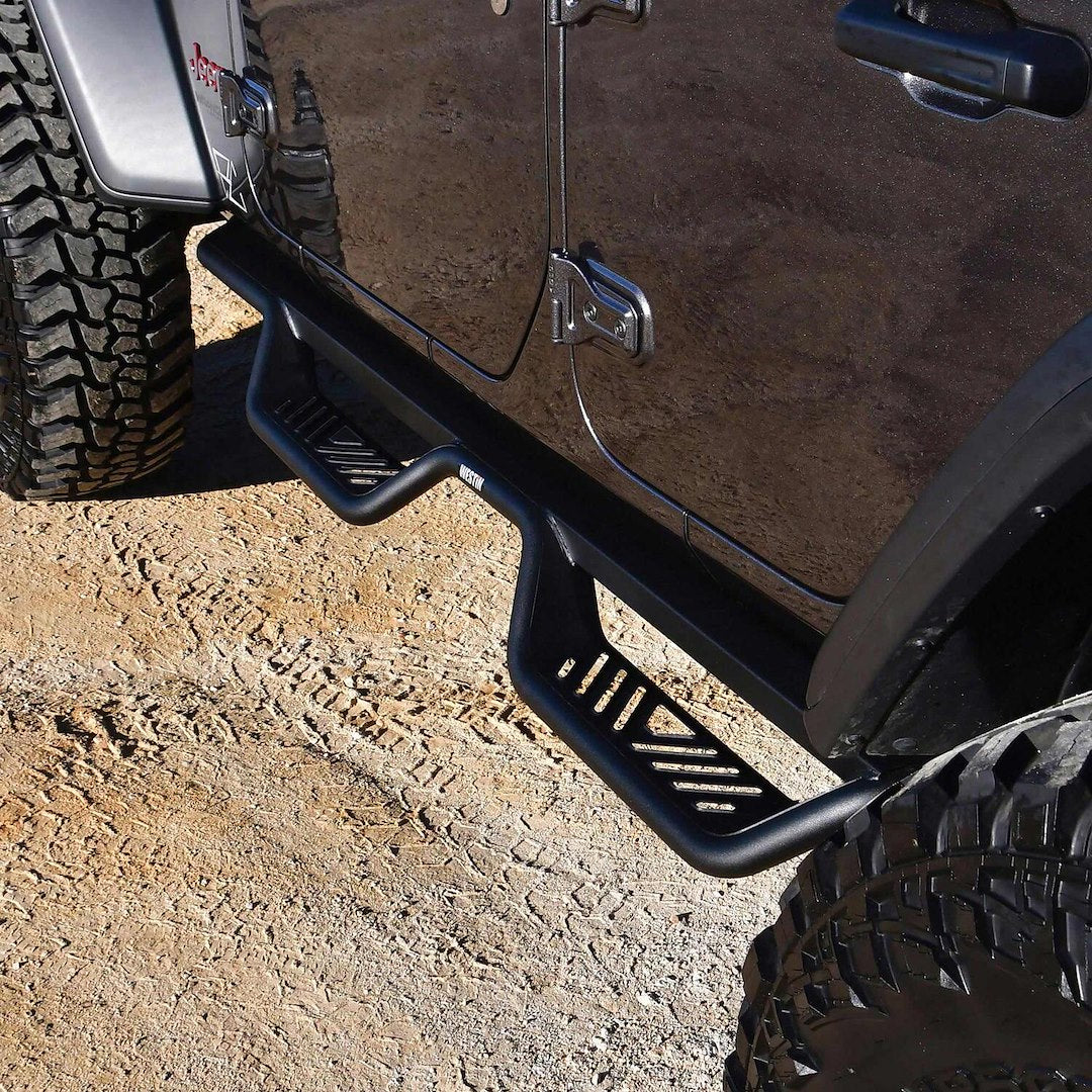Product of Westin Automotive 20-14065 Outlaw Nerf Bar With Drop Down Steps 