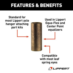 Product of Lippert Components 126171 Trailer Axle Leaf Spring Bushing