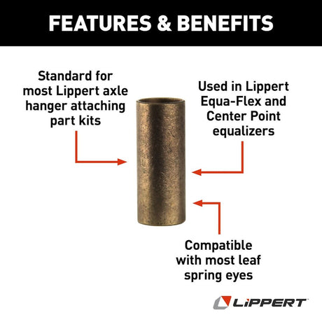 Product of Lippert Components 126171 Trailer Axle Leaf Spring Bushing