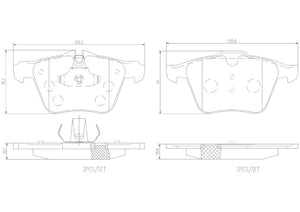 Product of Brembo P36028N Brake Pad - Set Of 4 