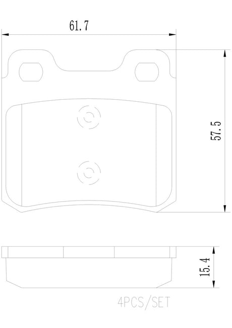 Product of Brembo P59018N Brake Pad - Set Of 4 