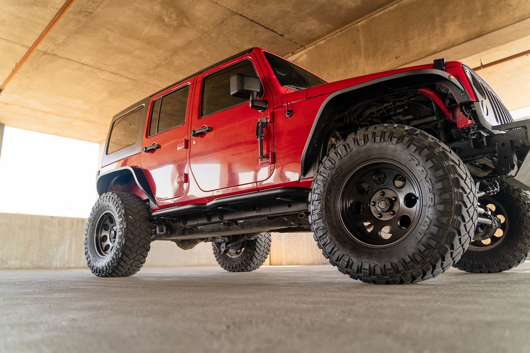 Product of DV8 Offroad SRJK-08 OE Plus Nerf Bar With Surface Steps 