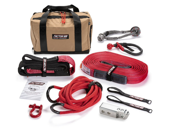 Factor 55 00494-05 Vehicle Recovery Kit||00494-05 - Hemingway Kit - Tan - Silver Hitchlink.Jpg||85||fac0049405||1713516