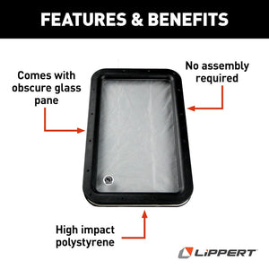 Lippert Components 363370 Entry Door Window Frame||363370_2.Jpg||87||m6v363370||1194494