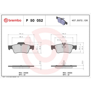 Brembo P50052 Brake Pad||p50052_Drw.Jpg||87||brmp50052||1753391