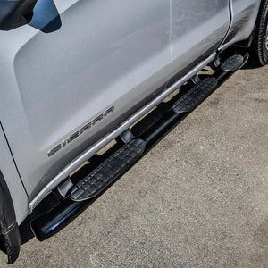 Product of Westin Automotive 21-534715 Black Powder Coated Oval Nerf Bar - Truck Wheel To Wheel 