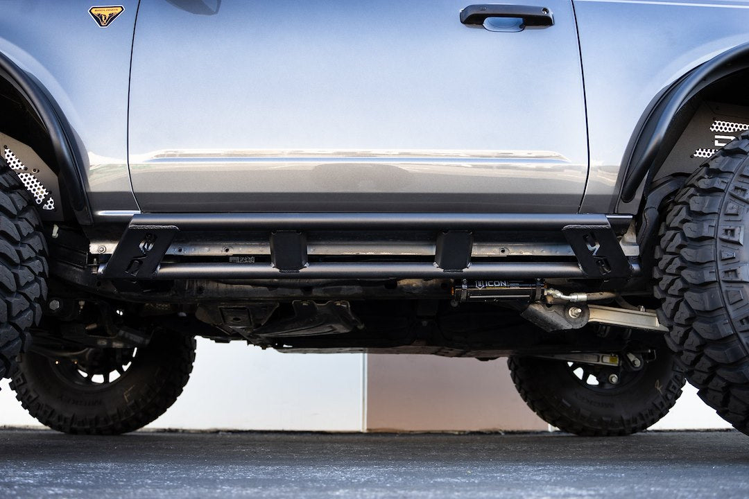 Product of DV8 Offroad SRBR-04 Rock Sliders Nerf Bar With Surface Steps 