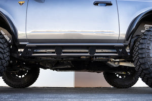 Product of DV8 Offroad SRBR-04 Rock Sliders Nerf Bar With Surface Steps 