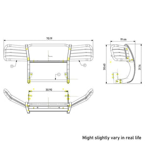 Black Horse Offroad 17gk26ma Grille Guard||17gk26ma_6.Jpeg||90||blk17gk26ma||2237483