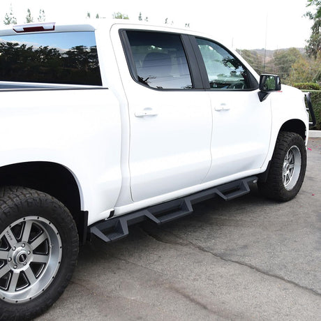 Product of Westin Automotive 56-534685 Black Powder Coated Square Nerf Bar - Truck Wheel To Wheel 