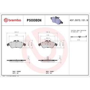 Brembo P50080n Brake Pad||p50080n_Drw.Jpg||87||brmp50080n||1753474