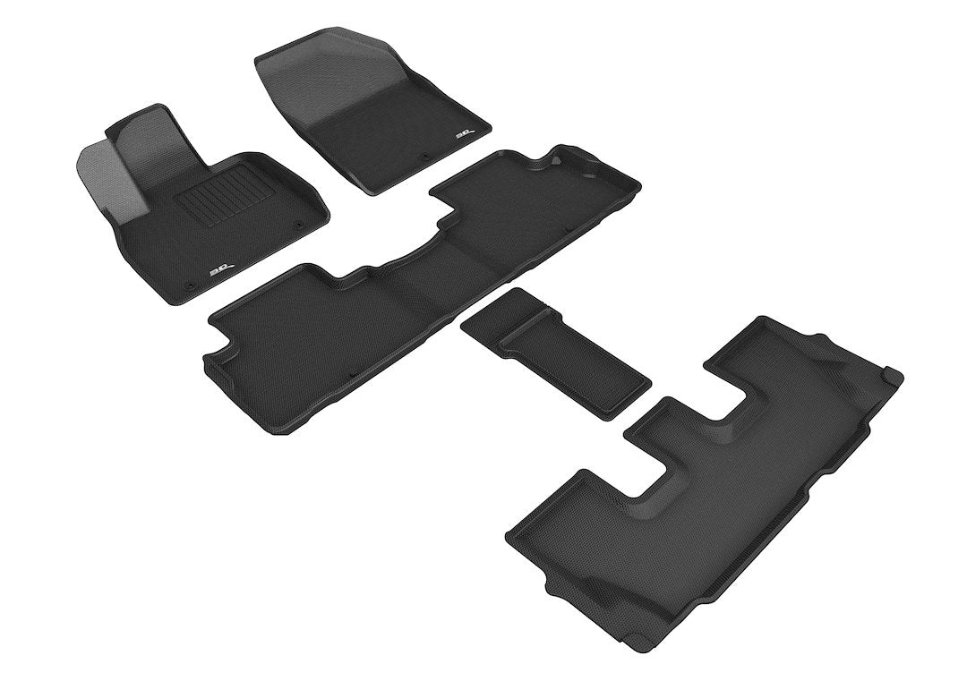 Product of 3D Mats KAGU L1HY10101509 Black Thermoplastic Rubber Of Carbon Fiber Texture Floor Liner 