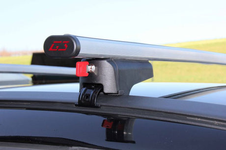 Product of G3 S.p.A. 60.110 43.31 Inch Silver Roof Rack Cross Bar - Set Of 2 