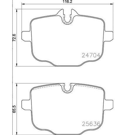 Product of Brembo P06101 Brake Pad - Set Of 4 