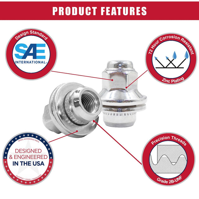 Product of Coyote Wheel Accessories 971148 Mag Shank 14x1.5 Lug Nut 