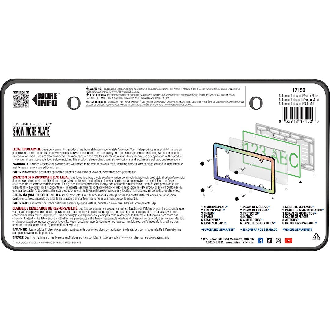 Cruiser 17150 License Plate Frame||||88||c3417150||2009715