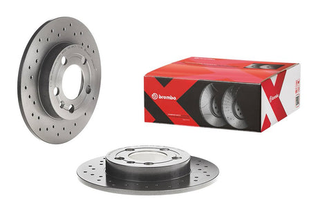 Product of Brembo 0891481XC02 Xtra Solid Cross Drilled 1 Piece Brake Rotor 