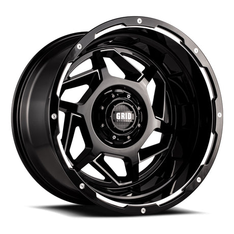 Grid Wheels Gd1420100237m108 Wheel||gd14_Gloss Black With Milled Accents.Jpg||85||grwd21237m18||1623249