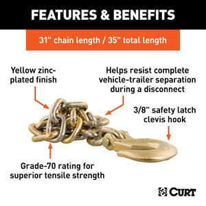Curt 80316 Trailer Safety Chain||80316_3008x1990_Fa.Jpg||86||c9380316||897460
