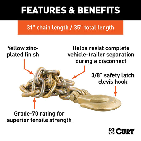 Curt 80316 Trailer Safety Chain||80316_3008x1990_Fa.Jpg||86||c9380316||897460