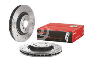 Product of Brembo 09A95821C02 Vented Cross Drilled 1 Piece Brake Rotor 