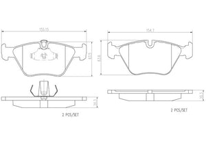 Product of Brembo P06065N Brake Pad - Set Of 4 